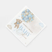 Blue Bear Boy Baby Dusche Serviette (Ecke)