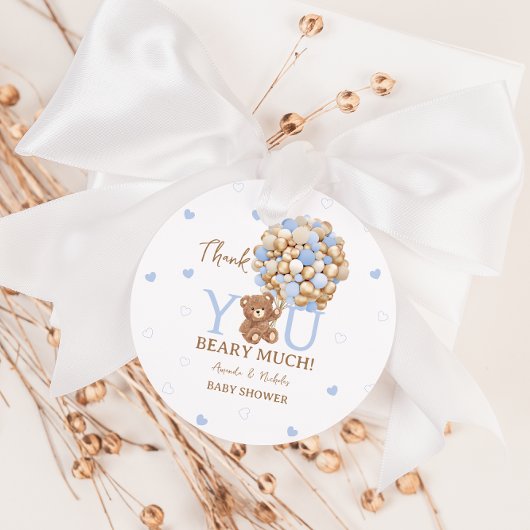 Blue Bear Vielen Dank Beary Much Geschenkanhänger