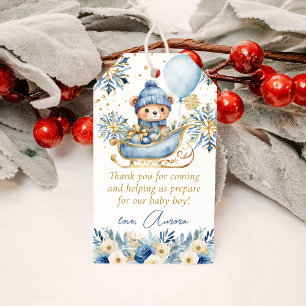 Blue Bear Weihnachtsdusche Vielen Dank für Ihr Int Geschenkanhänger