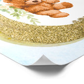 Blue Bearly Baby Dusche Schnuller Hunt Poster (Ecke)