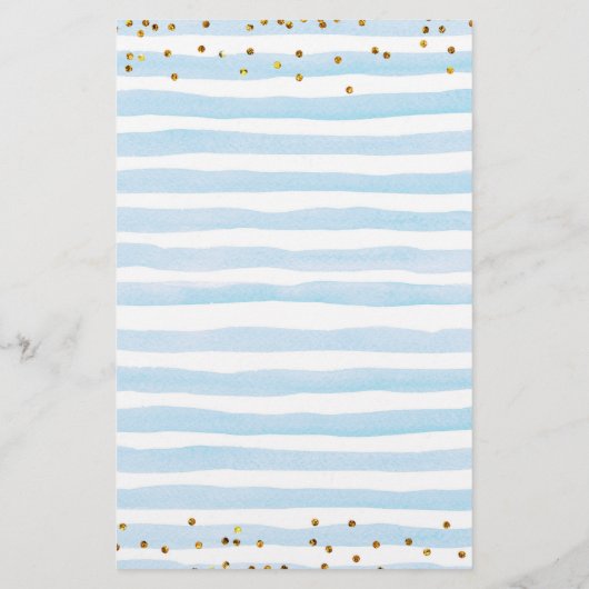 Blue Bearly Baby Shower Baby Predictions Spiele (Rückseite)