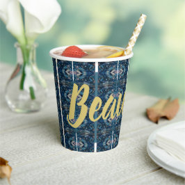 Blue Beautiful Party Cups by Poet Adiela Akoo - Sc Pappbecher