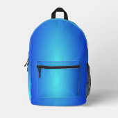 Blue Bedruckter Rucksack (Vorderseite)