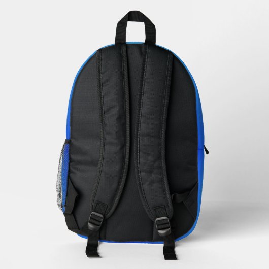 Blue Bedruckter Rucksack (Rückseite)