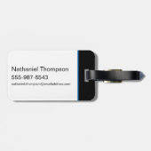 Blue Beetle Scarab Tech Graphic Gepäckanhänger (Rückseite horizontal)