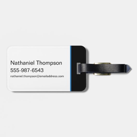 Blue Beetle Scarab Tech Graphic Gepäckanhänger (Rückseite horizontal)