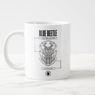 Blue Beetle Scarab Tech Graphic Jumbo-Tasse