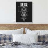 Blue Beetle Scarab Tech Graphic Leinwanddruck (Insitu (Schlafzimmer))