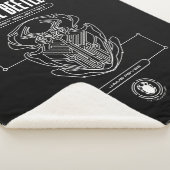 Blue Beetle Scarab Tech Graphic Sherpadecke (3/4)