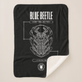Blue Beetle Scarab Tech Graphic Sherpadecke (Vorderseite)