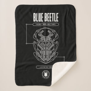 Blue Beetle Scarab Tech Graphic Sherpadecke