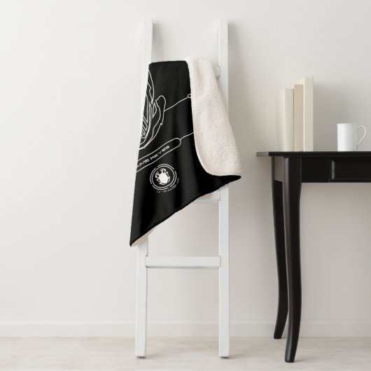 Blue Beetle Scarab Tech Graphic Sherpadecke (Beispiel)