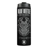 Blue Beetle Scarab Tech Graphic Thermosbecher (Vorderseite)