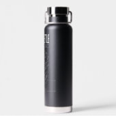 Blue Beetle Scarab Tech Graphic Trinkflasche (Rückseite)