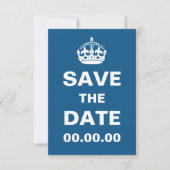 Blue Behalt Calm Save the Date (Vorderseite)