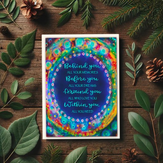 Blue Behind You Abschluss Inspirivity Card Karte