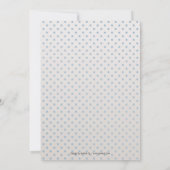 Blue Beige Bear Boy Baby Dusche Einladung (Rückseite)