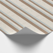 Blue Beige Brown Soft Polka Dots Retro Hintergrund Geschenkpapier (Ecke)