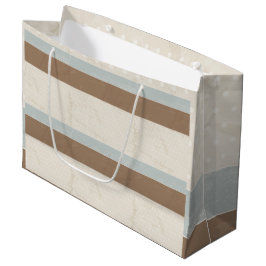 Blue Beige Brown Soft Polka Dots Retro Hintergrund Große Geschenktüte