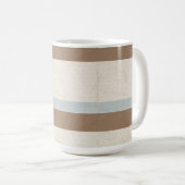 Blue Beige Brown Soft Polka Dots Retro Hintergrund Kaffeetasse (VorderseiteRechts)