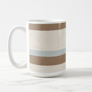 Blue Beige Brown Soft Polka Dots Retro Hintergrund Kaffeetasse