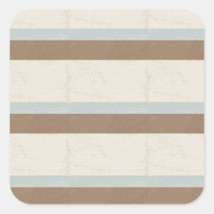 Blue Beige Brown Soft Polka Dots Retro Hintergrund Quadratischer Aufkleber