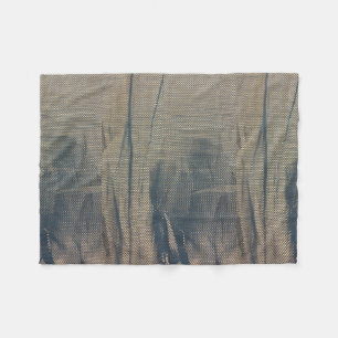 Blue Beige Fleece Blanket