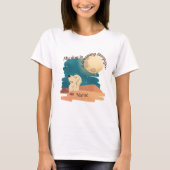 blue beige golden retriever yoga posing dog  T-Shirt (Vorderseite)