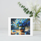 Blue Bell Blume, Postkarte (Stehend Vorderseite)