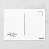 Blue Bell Blume, Postkarte (Rückseite)