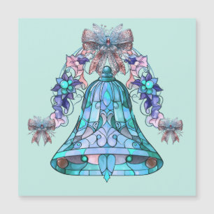 Blue Bell Christmas Magnetic Card Magnetkarte