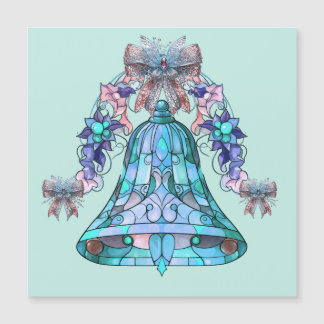 Blue Bell Christmas Magnetic Card Magnetkarte