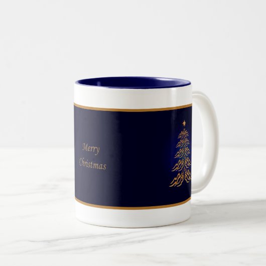 Blue Bell Christmas Tree Tasse (VorderseiteRechts)