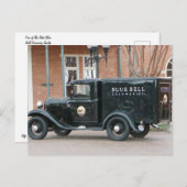 Blue Bell Creamery Truck Postkarte (Vorne/Hinten)
