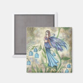 Blue Bell Faiasy Fantasy Art Magnet (Vorderseite/Rückseite)