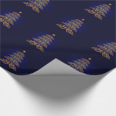 Blue Bell Weihnachtsbaum Wrapping Paper Geschenkpapier (Ecke)