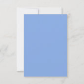 Blue Bellflower Wedding RSVP Card (Rückseite)