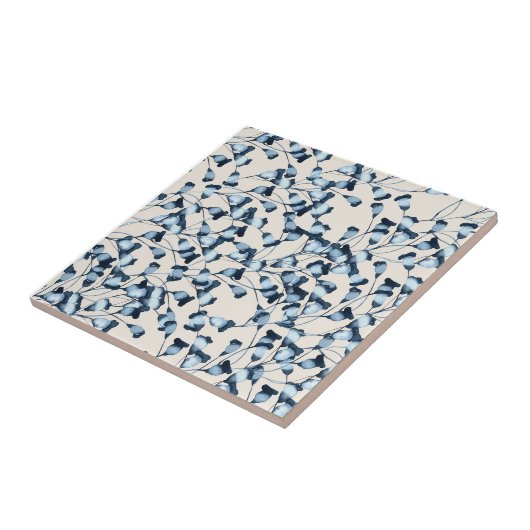 Blue Bells Blume 2 Keramik Tile Fliese (Seite)
