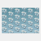 Blue Bells White Christmas Geschenkpapier Set (Vorderseite 2)