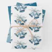 Blue Bells White Christmas Geschenkpapier Set (Beispiel)