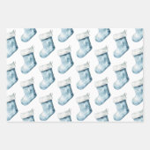Blue Bells White Christmas Geschenkpapier Set (Vorderseite 3)