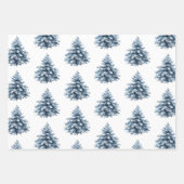 Blue Bells White Christmas Geschenkpapier Set (Vorderseite)