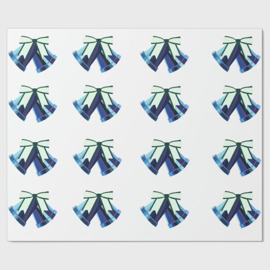 Blue Bells Wrapping Paper Geschenkpapier (Flach)
