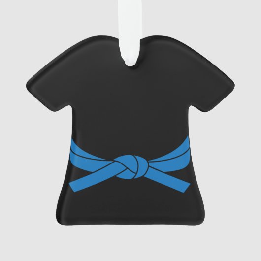 Blue Belt Karate Ornament (Rückseite)