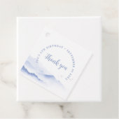 Blue Berge Danke zum Geburtstag Geschenkanhänger (Beispiel)