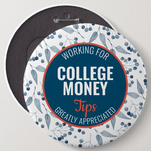 Blue Berries Tips geschätzt | UNI Button (Vorne & Hinten)