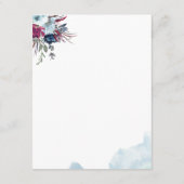 Blue Berry Floral Informationen / Details Begleitkarte (Rückseite)