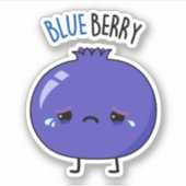 Blue Berry Funny Blueberry Pub Aufkleber (Vorderseite)