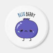 Blue Berry Funny Blueberry Pub Magnet (Vorne)