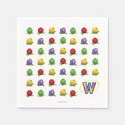 Blue Berry Pattern Serviette (Vorderseite)